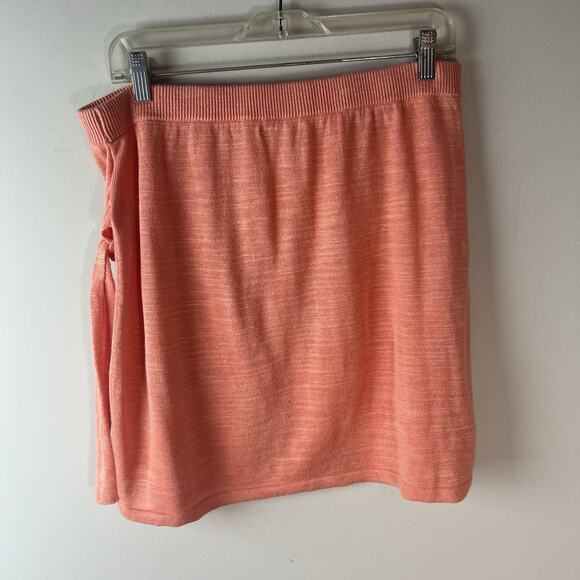 L Space Skirt Womens XL Pink Vagabond Wrap Linen Blend Lightweight - Picture 5 of 6